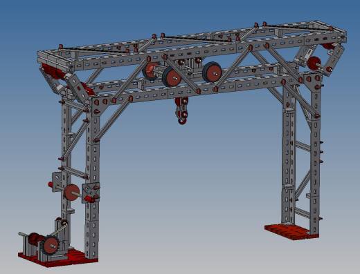 Portal crane门式起重机3D数模图纸 STP格式缩略图
